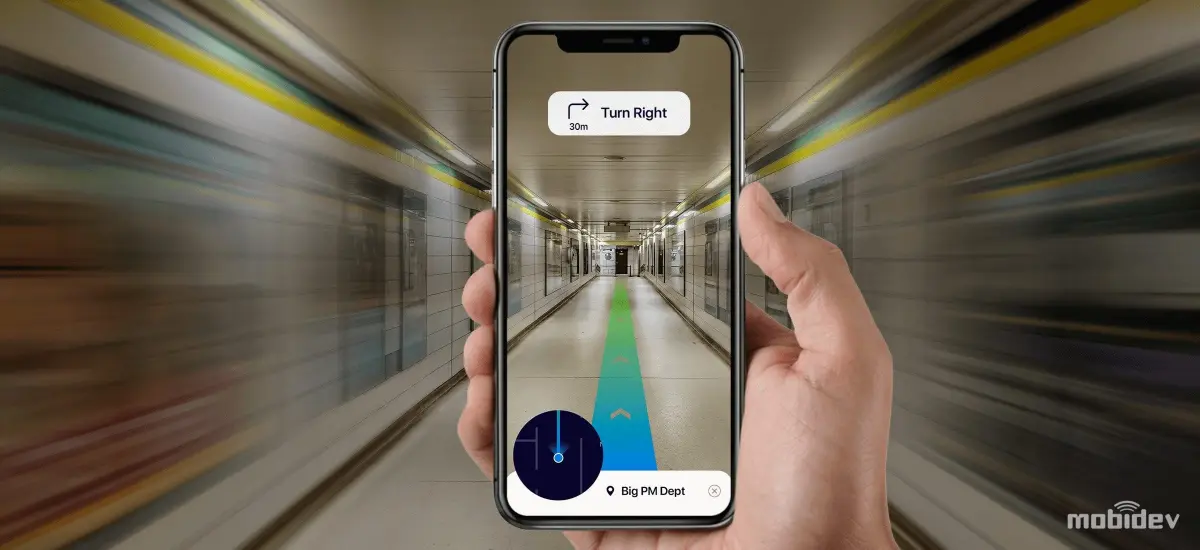 3D AR Indoor Navigation System